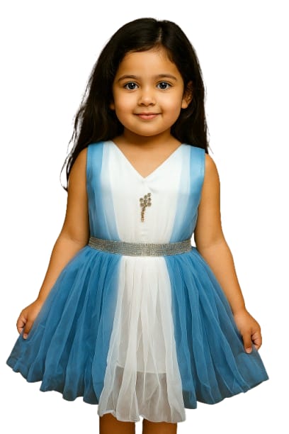Shaquib Azure Sky Radiance Party Dress