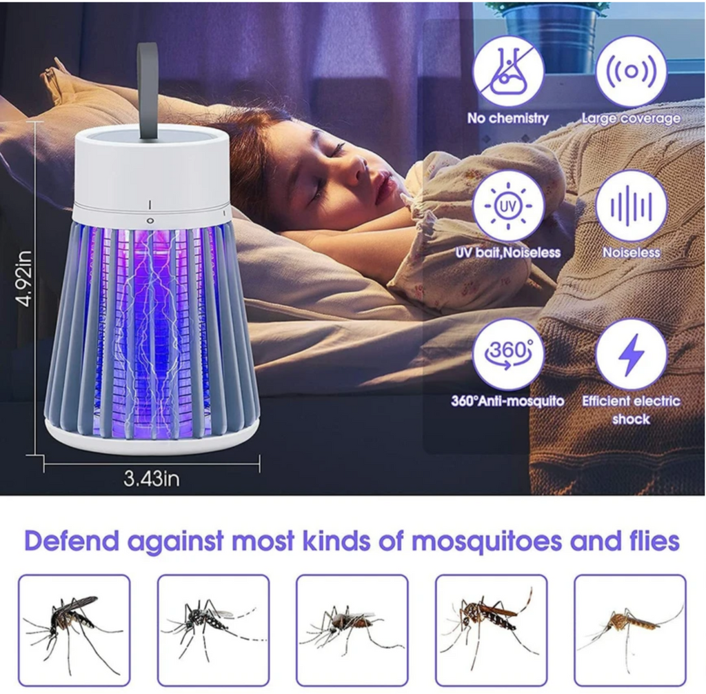 Al Shaquib Eco-Friendly USB Electric Mosquito Killer Lamp | Chemical-Free Bug Zapper