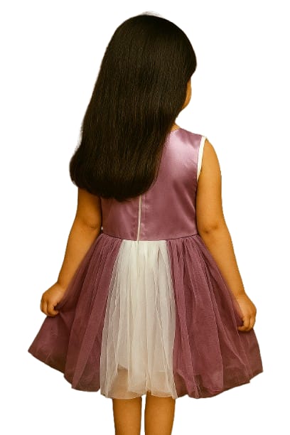 Shaquib Mulberry Enchanted Floral Tulle Dress