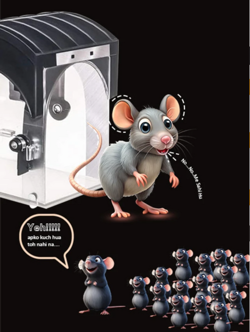 Al Shaquib Humane Smart Mouse Trap - Reusable Live Rat Catcher for Indoor & Outdoor