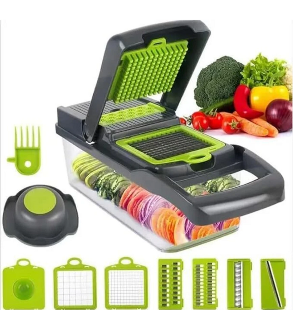 Al Shaquib 14-in-1 Multi-Functional Vegetable Chopper & Slicer | Premium Kitchen Cutter