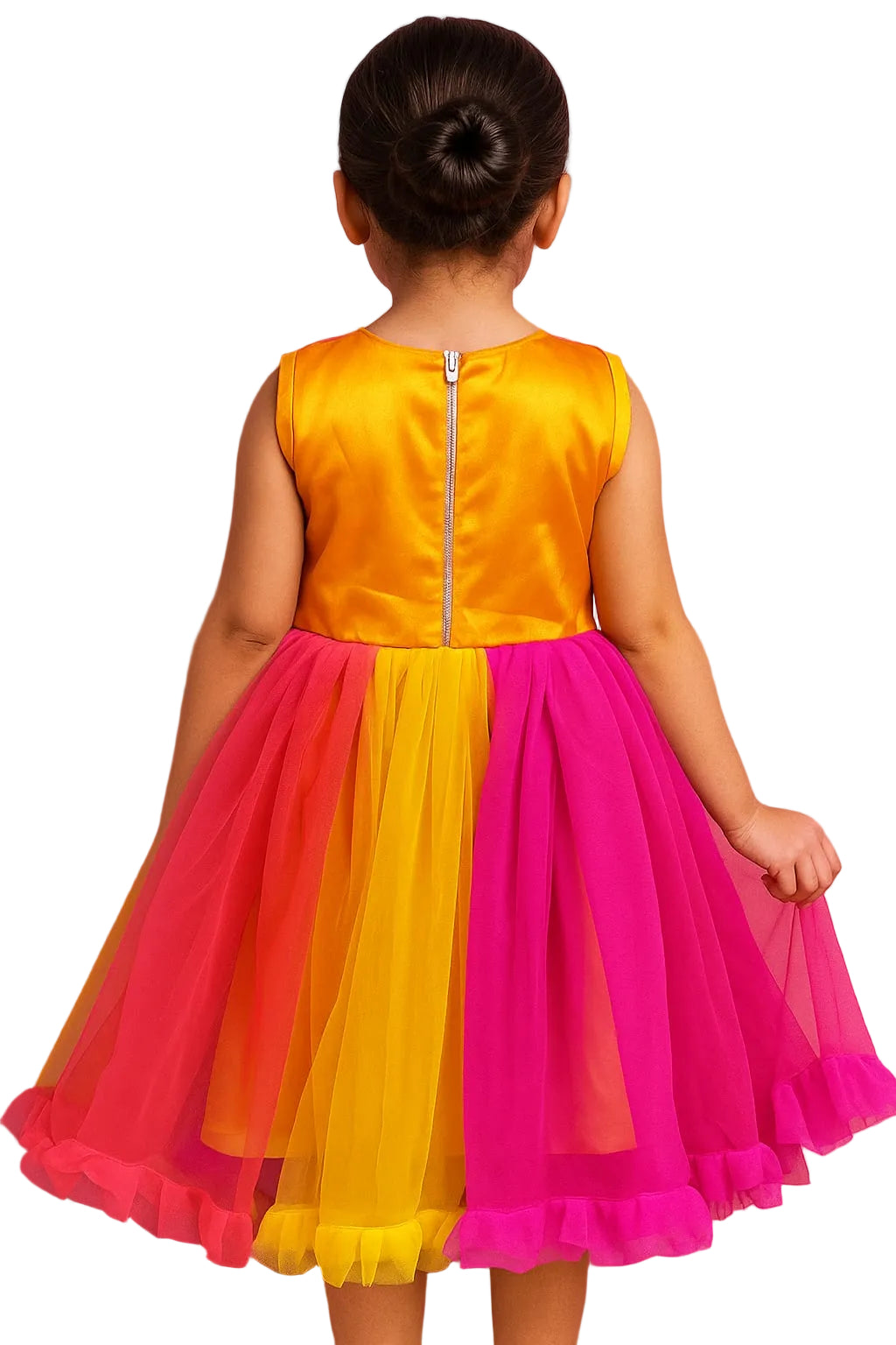 Shaquib Sunrise Symphony Layered Tulle Dress